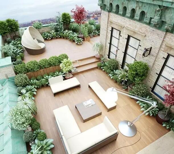 屋顶花园绿化,郑州屋顶花园施工